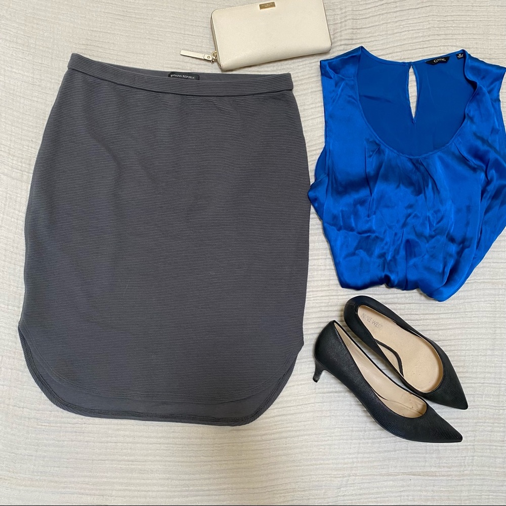 Banana Republic knit high low pencil skirt